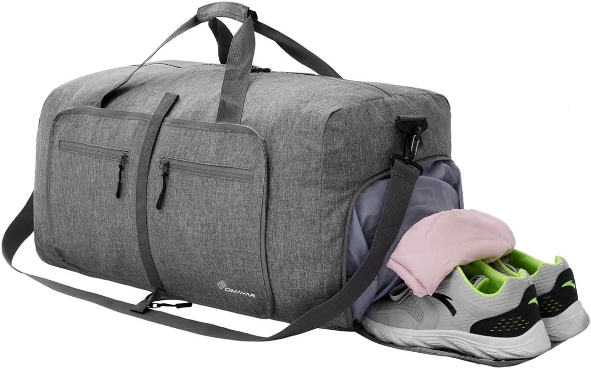 | Duffel Bag 65L Packable Duffle Bag with Shoes Compartment Unisex Travel Bag Water-Resistant Duffle Bag | Travel Duffels