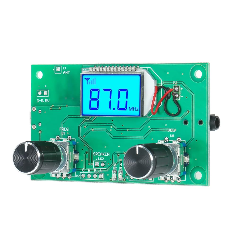 DollaTek Module Radio FM Stéréo Module Récepteur Radio FM Stéréo Numérique pour Bricolage