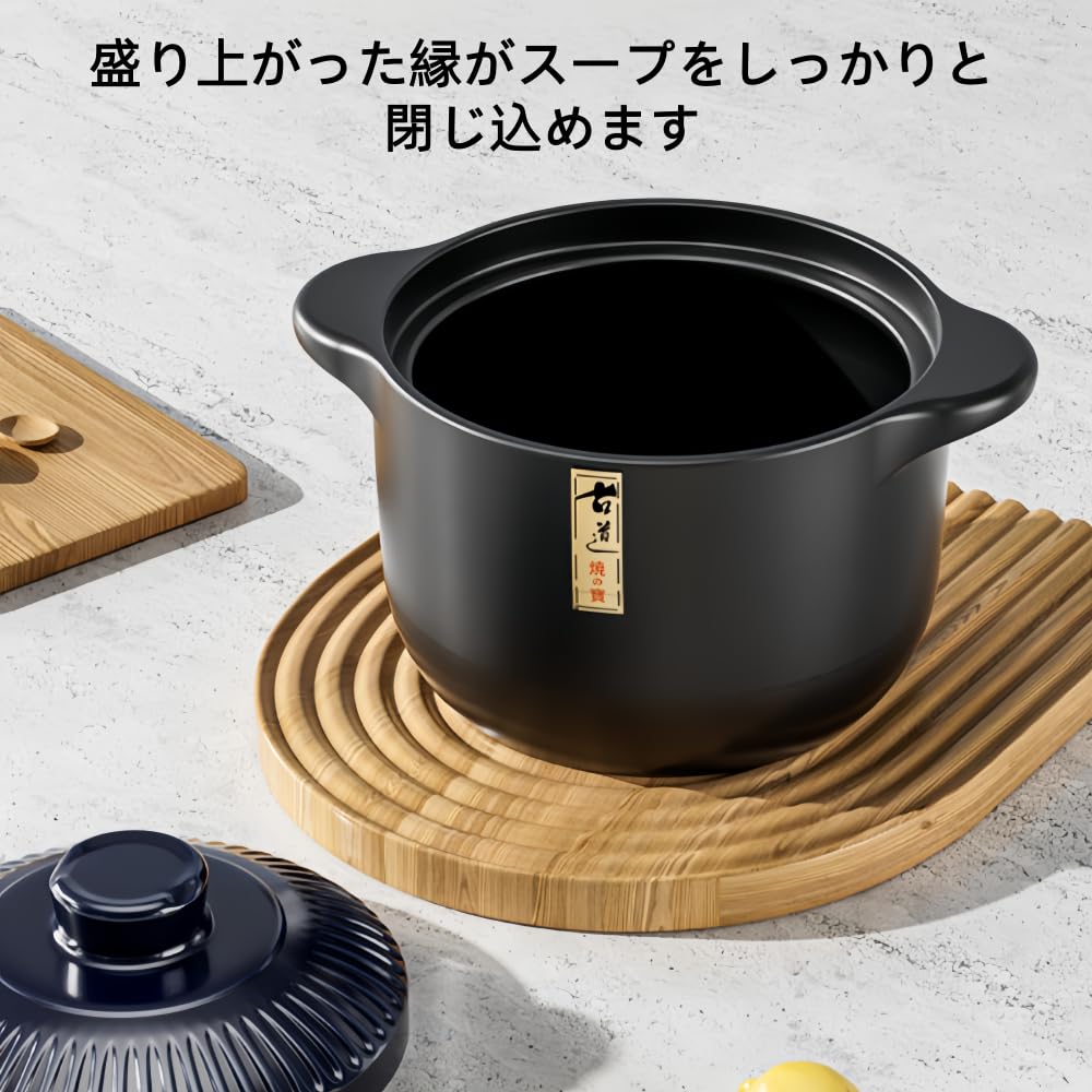 Amazon | ZXM土鍋 ご飯 1-2人用 電子レンジ対応 オーブン可用 ガス火