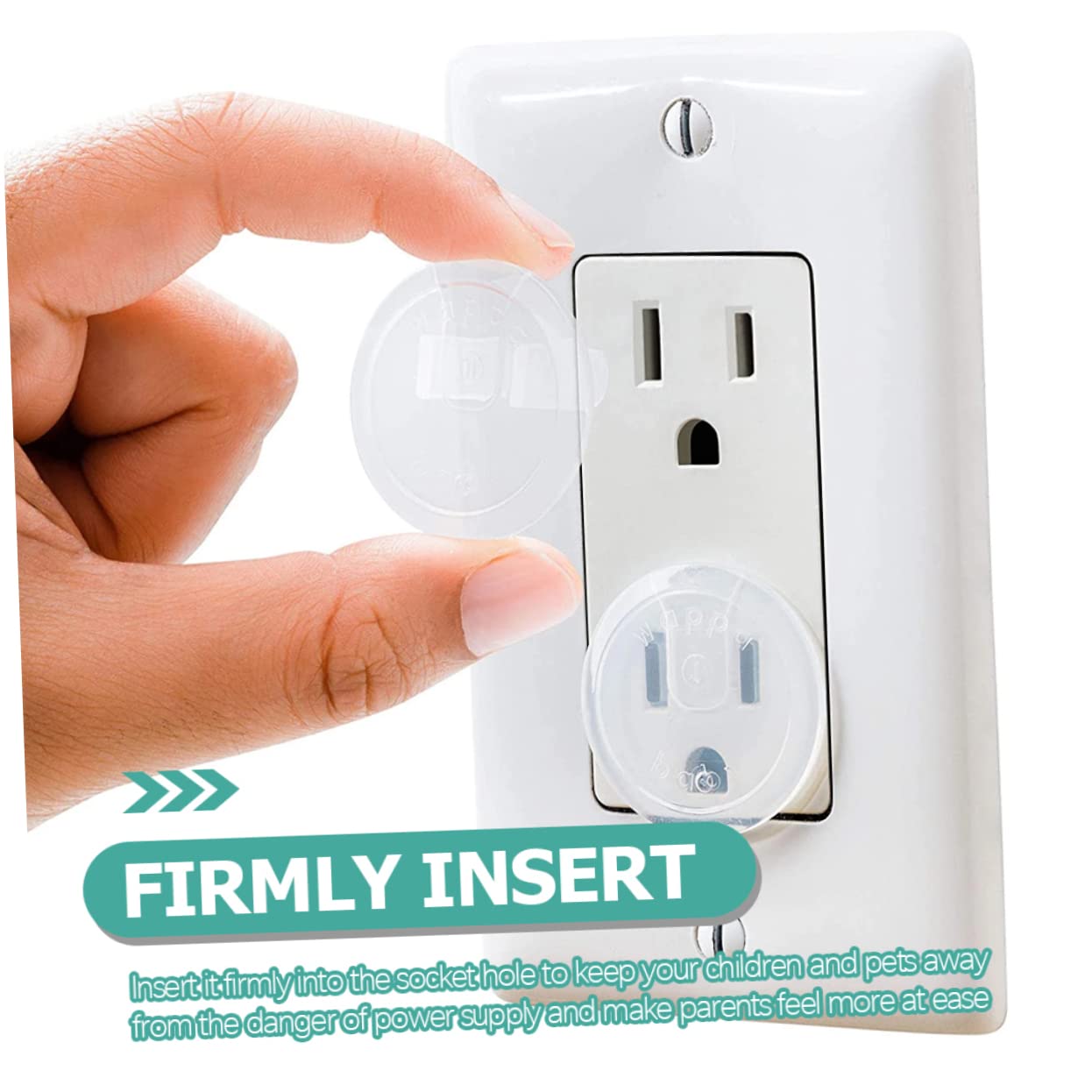 120pcs Boy Girl Covers Easy to Install Outlet Protectors for Boys and Girls Transparent Electrical Safety Caps for Proofing Home Sockets Compatible Outlets