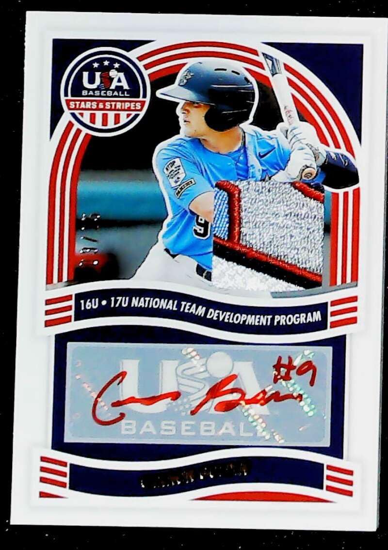 2024 Panini Stars and Stripes 16U/17U National Team Signatures Materials Prime #66 Cannon Goldin Relic Auto Autograph SER/25 Team USA Official USA Baseball Card in Raw (NM or Better) Condition