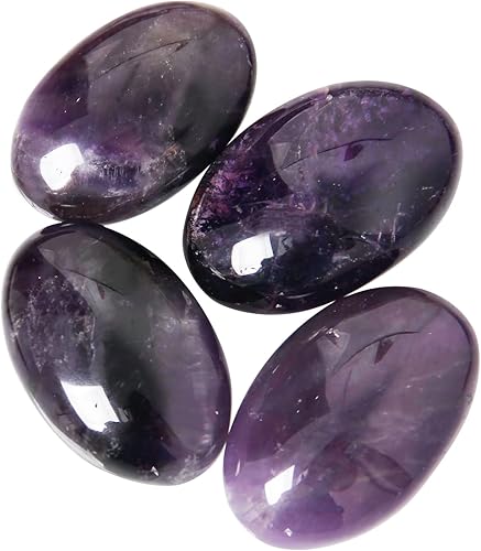 Miniatura 6 de Orientrea Piedra de sardonyx - 4 piezas de piedra de palma de ágata sardonyx de bolsillo, cristal curativo de sardonyx suave y piedras de