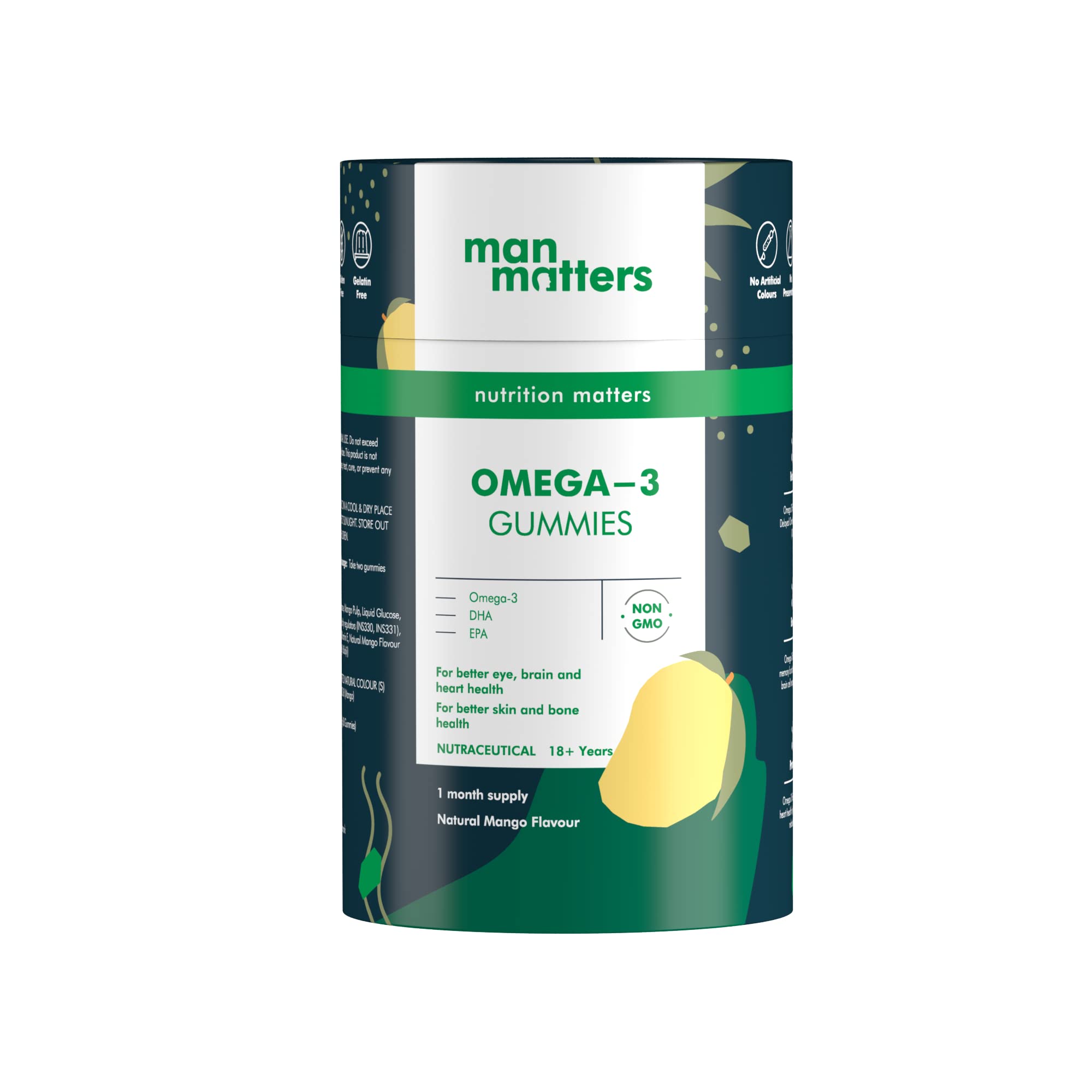 Buy Man Matters 1000 mg Omega3 Fish Oil Gummies Pack of 60 Gummies