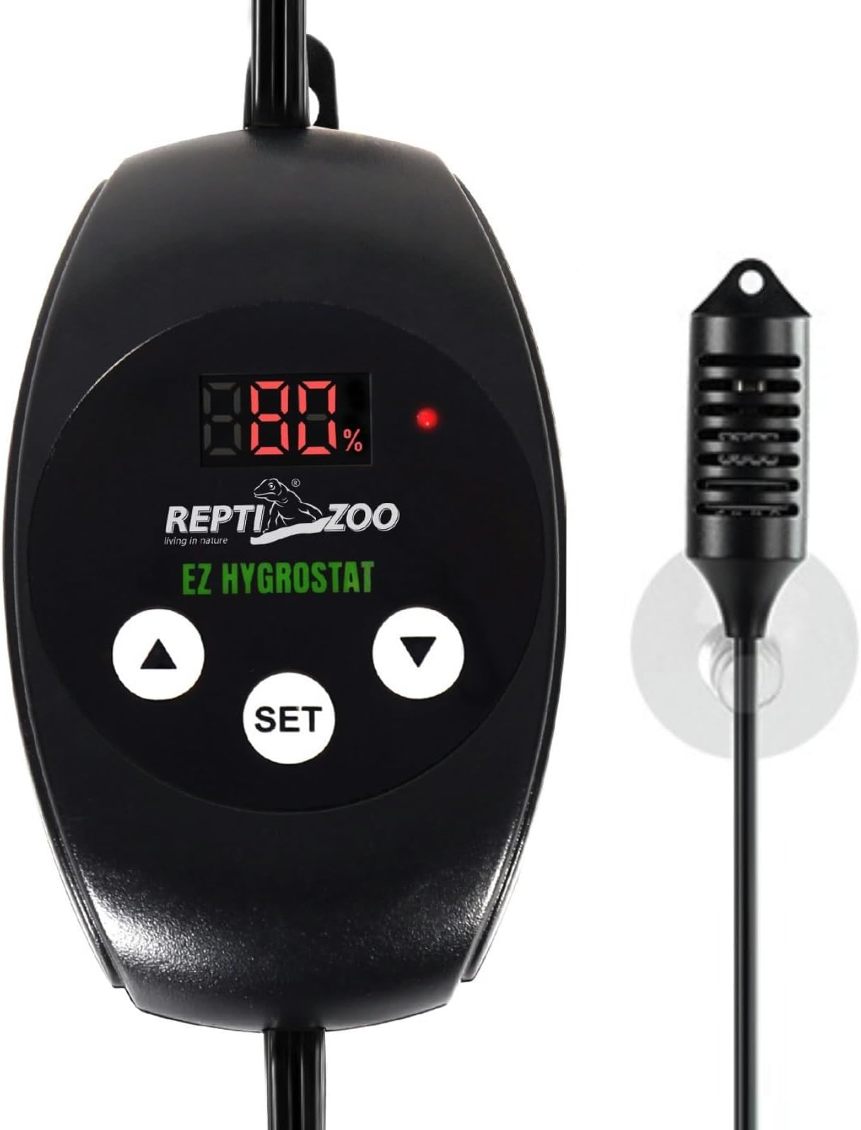 REPTI ZOO Reptile Digital Hygrometer Controller LED Humidistat Reptile Humidity Control for Reptile Terrariums Tank Reptile Humidifier Fogger Mushroom Greenhouse