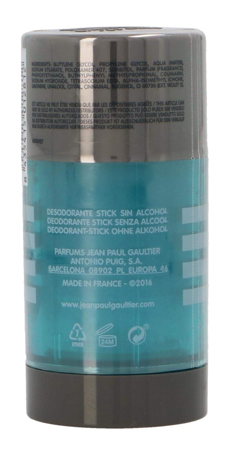 Le Male by Jean Paul Gaultier for Men 2.6 oz Deodorant Stick Alcohol-Free - Image 3