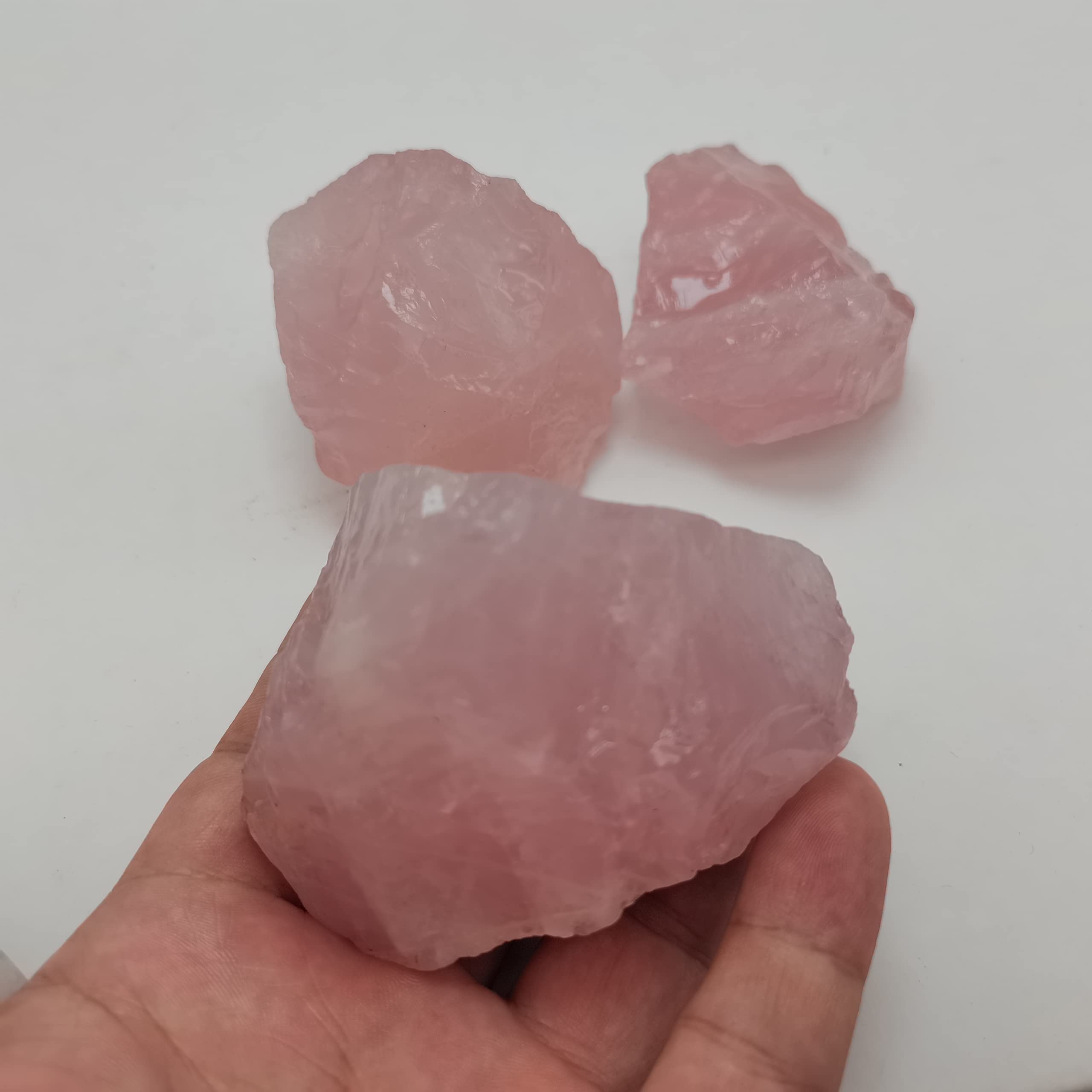 Tbkoly Meditación Decoración for el hogar, 260 g Cristal Rosa Natural Cuarzo Rosa Crudo Áspero Curación Mineral Espécimen Roca Piedra Decoración for el hogar Regalo 1pc Regalos, Cristal Natural