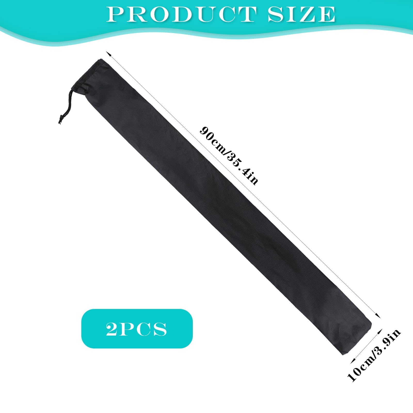 Pool Cue Case, 2 Pack Black Billiard Cue Stick Case for Storage and Transport, Durable Pool Stick Bag for Professional and Casual Players, Convenient Carry Solution for Billiards Enthusiasts