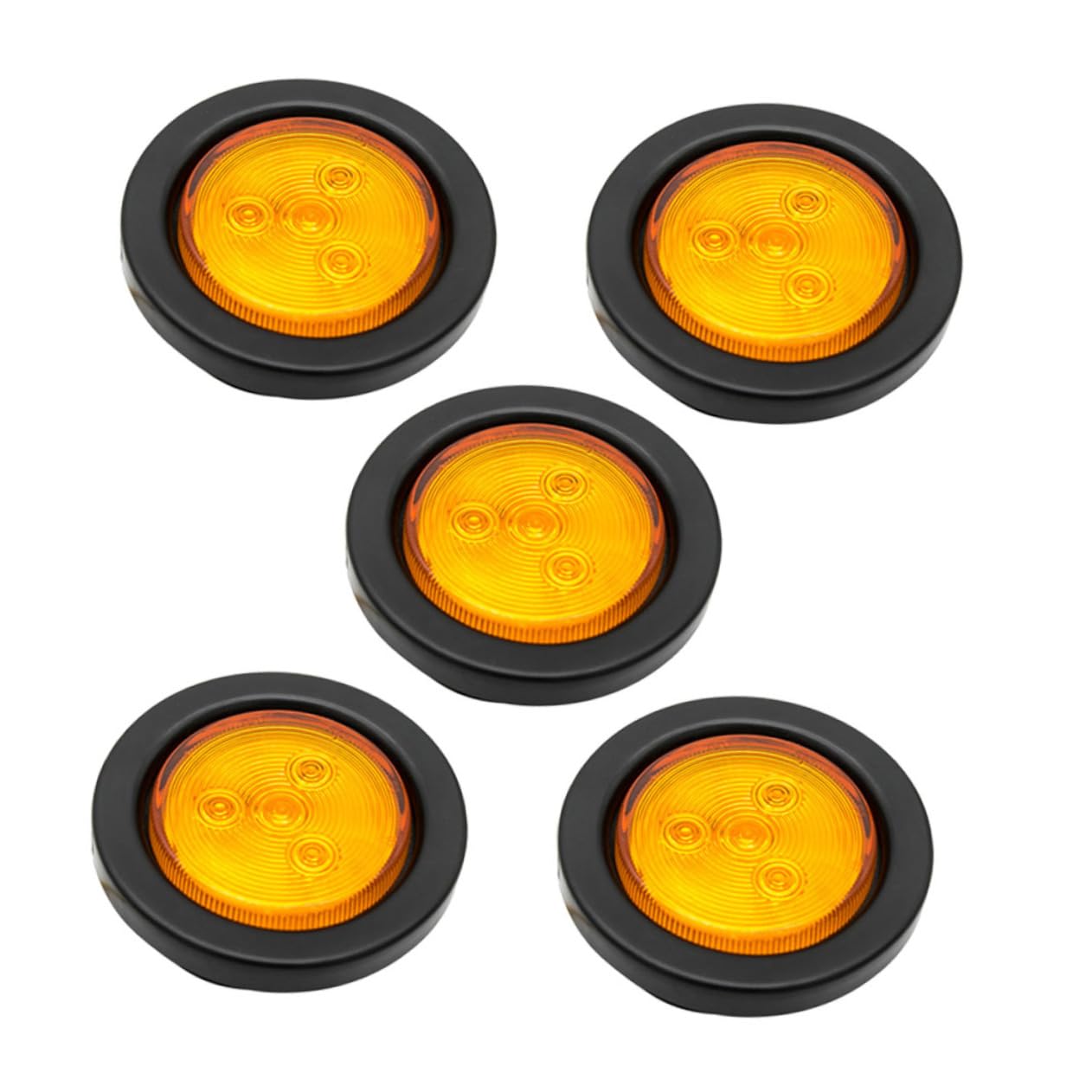 Alipis 5Pezzi Luce Laterale LED Gialli Per Camion e Alta Luminosità Facile Installazione Basso Consumo Durata Design