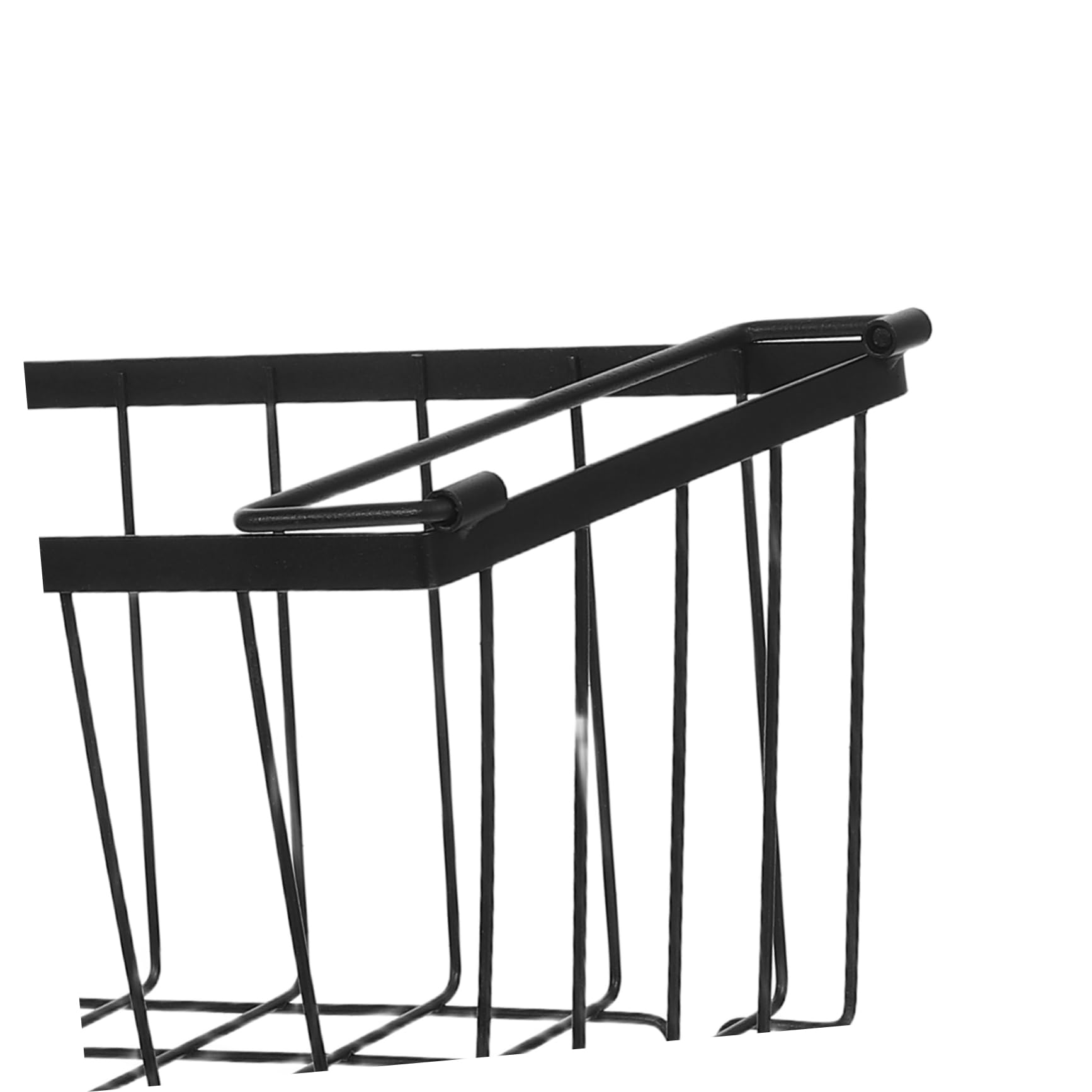 VILLCASE 4piezas Cestas De Almacenamiento Para Congelador y Refrigerador Organizadores De Alambre Con Asas Para Despensa De Cocina Cestas De Hierro Para Almacenamiento De Alimentos