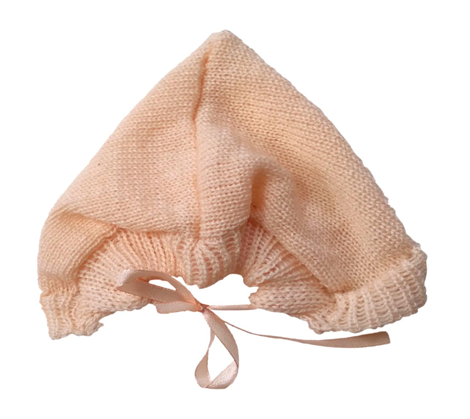 KIDSKA Baby Girl's Soft Woolen Knitted Suit(Peach, 6 to 9 Months) 3 Pcs Set - Image 2 thumbnail