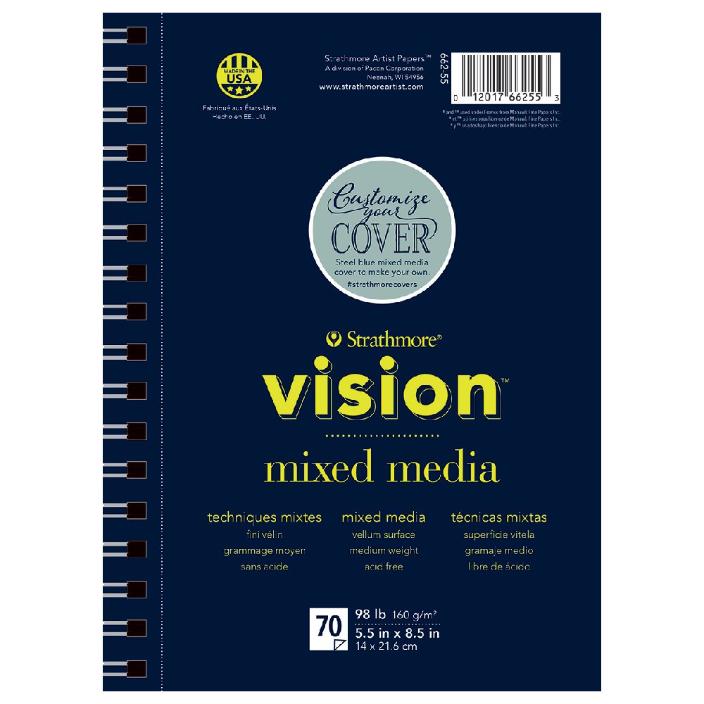Bloc mixed media Strathmore Vision pour dessiner en voyage et plein air