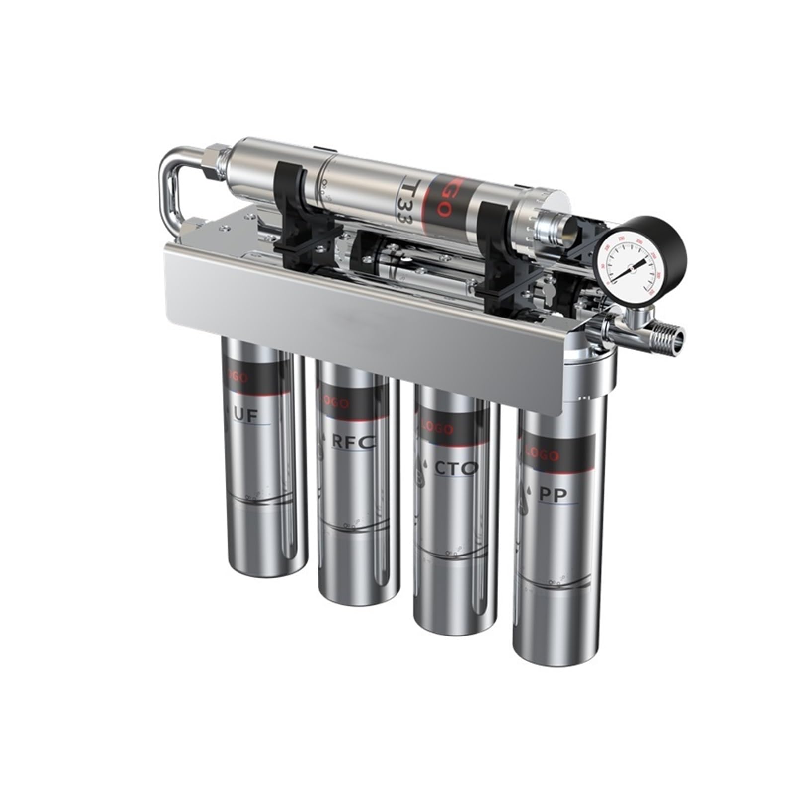 Filtro bajo fregadero, de filtración de agua purificador de agua UF de acero inoxidable, máquina purificadora de agua de 5 etapas de ultrafiltración debajo del fregadero de cocina