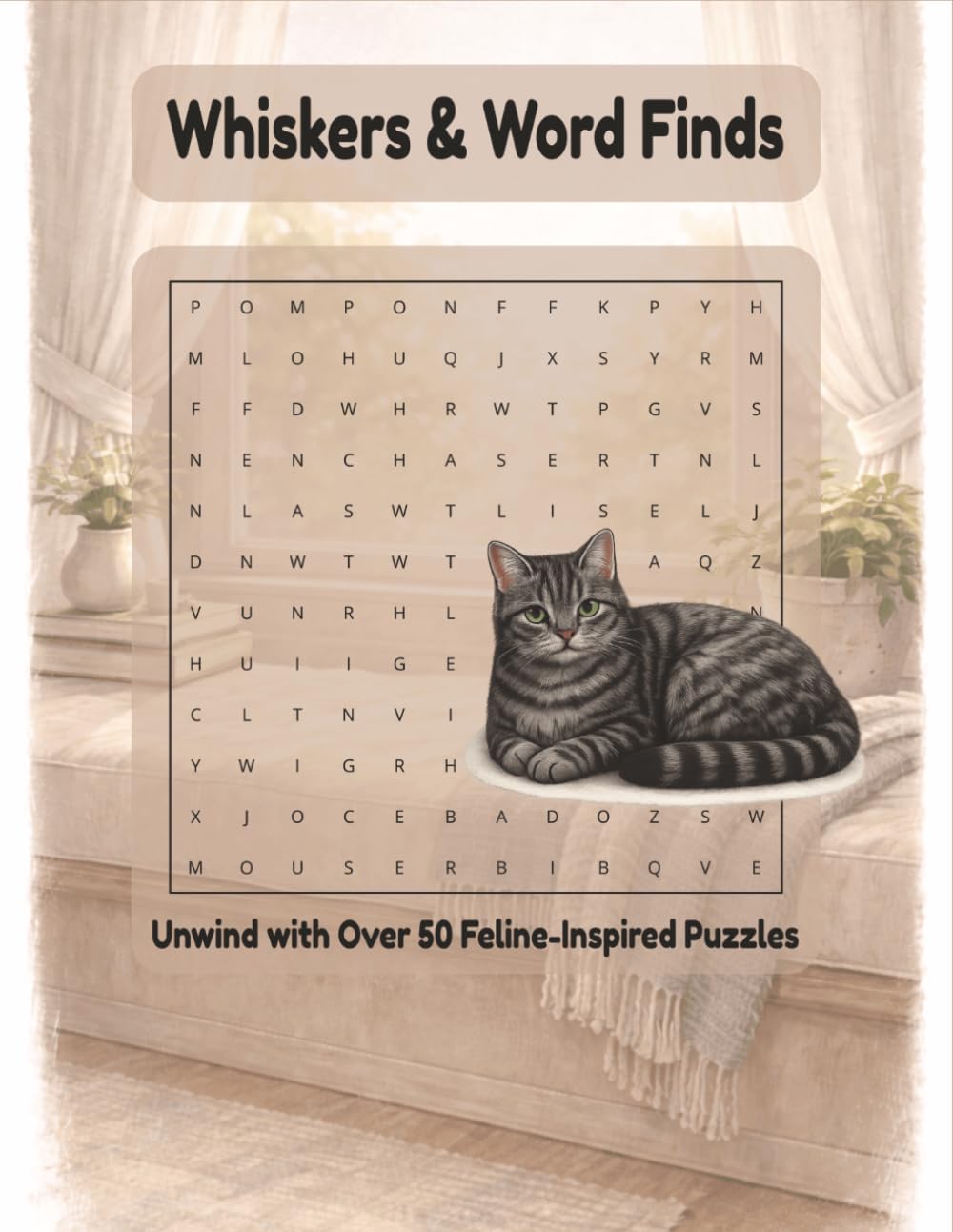 Purrfect Word Finds: Large Print Cat-Themed Word Search Puzzles