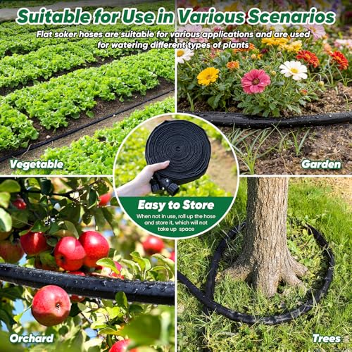 Save 50% on Tuzoc 50ft Soaker Hose with Drip Irrigation System