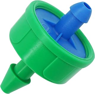 0.5 GPH Drip Irrigation Emitters Pressure Compensating Drippers Constant Flow Heads Parts Garden Flower Pots Plants Systems Dig Kit for 1/4 Inch Watering Tubing Line 50-Pack, 1/2 GPH