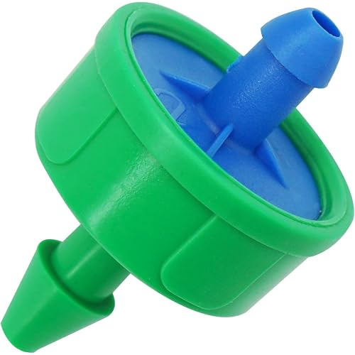 0.5 GPH Drip Irrigation Emitters Pressure Compensating Drippers Constant Flow Heads Parts Garden Flower Pots Plants Systems Dig Kit for 1/4 Inch Watering Tubing Line 50-Pack, 1/2 GPH