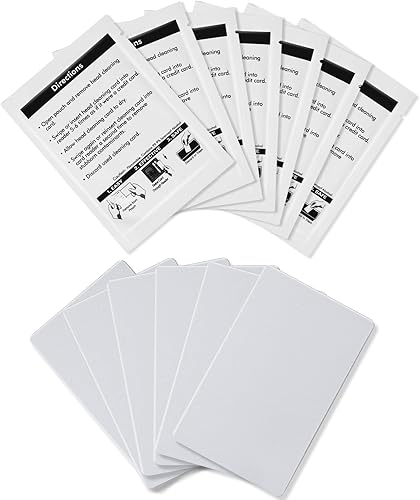 Miniatura 9 de Tarjetas de limpieza CR80, limpiador de lector de tarjetas de doble cara, tarjetas de limpieza de terminales de deslizamiento POS CK-CR80 (20