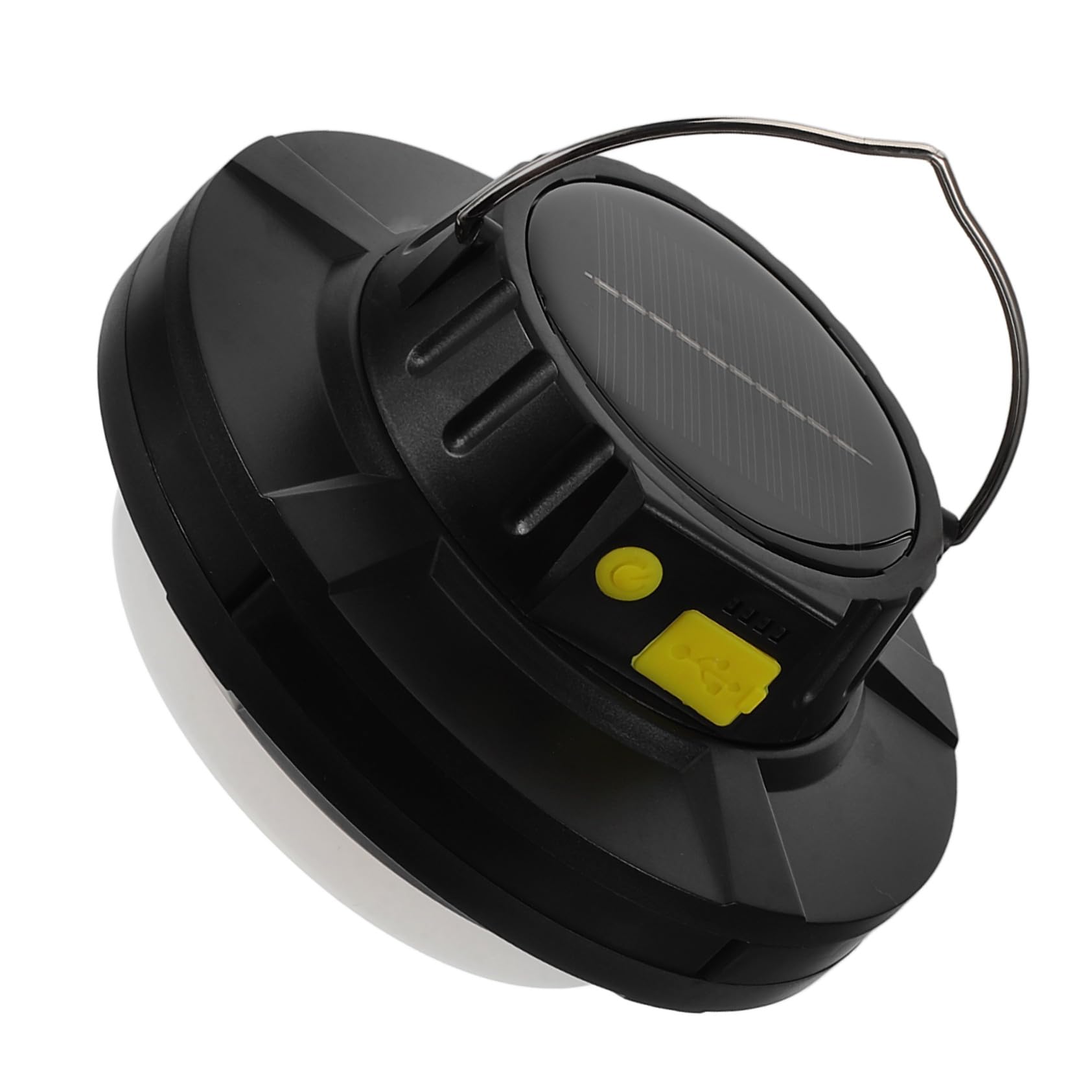 Linterna Solar Camping Recargable USB Luz Emergencia Portátil Rotativa para Senderismo y Viajes al Aire