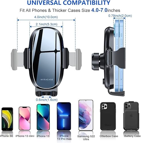 image for [New Generation] Miracase Car Phone Holder, Mobile Phone Holder for Ca