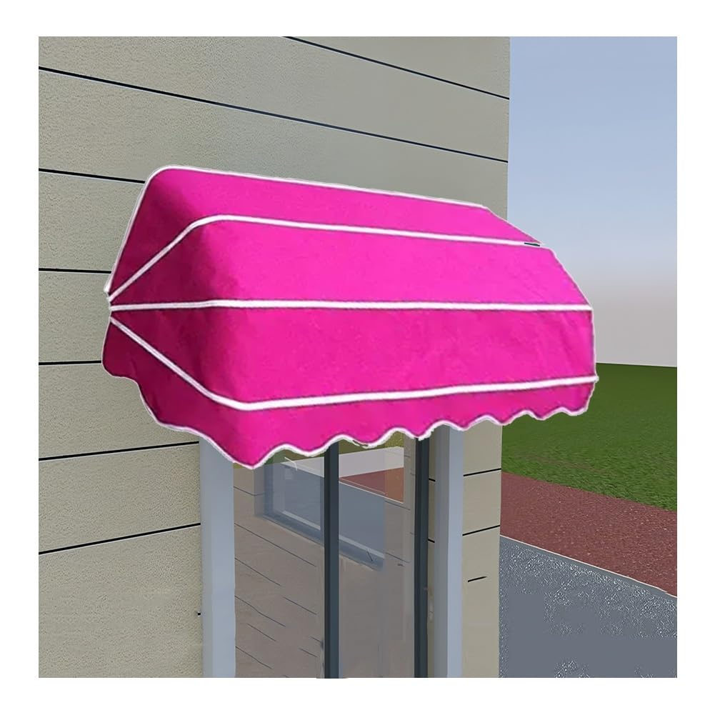 Voile rétractable incurvé avec protection UV et auvent télescopique pliable étanche