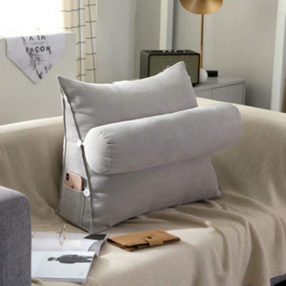 Coussin de lecture triangulaire pour soulager le mal de dos au bureau