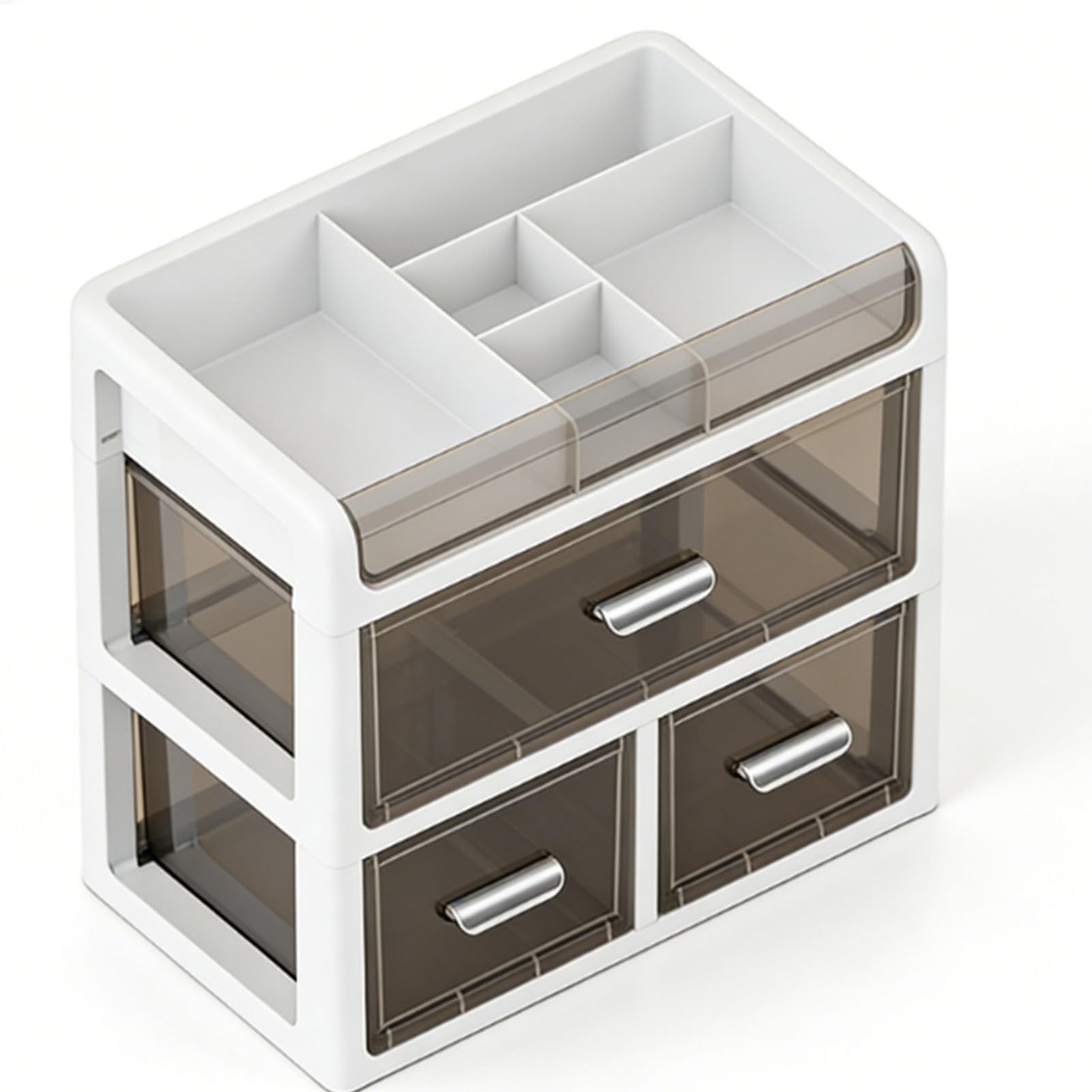 Organizer da Scrivania con Cassetti, Forniture per Ufficio Trasparenti di Cancelleria e Organizer per Trucchi, Ideale per Soggiorno, Camera da Letto, Bagno, Studio, Laboratorio, Ufficio,