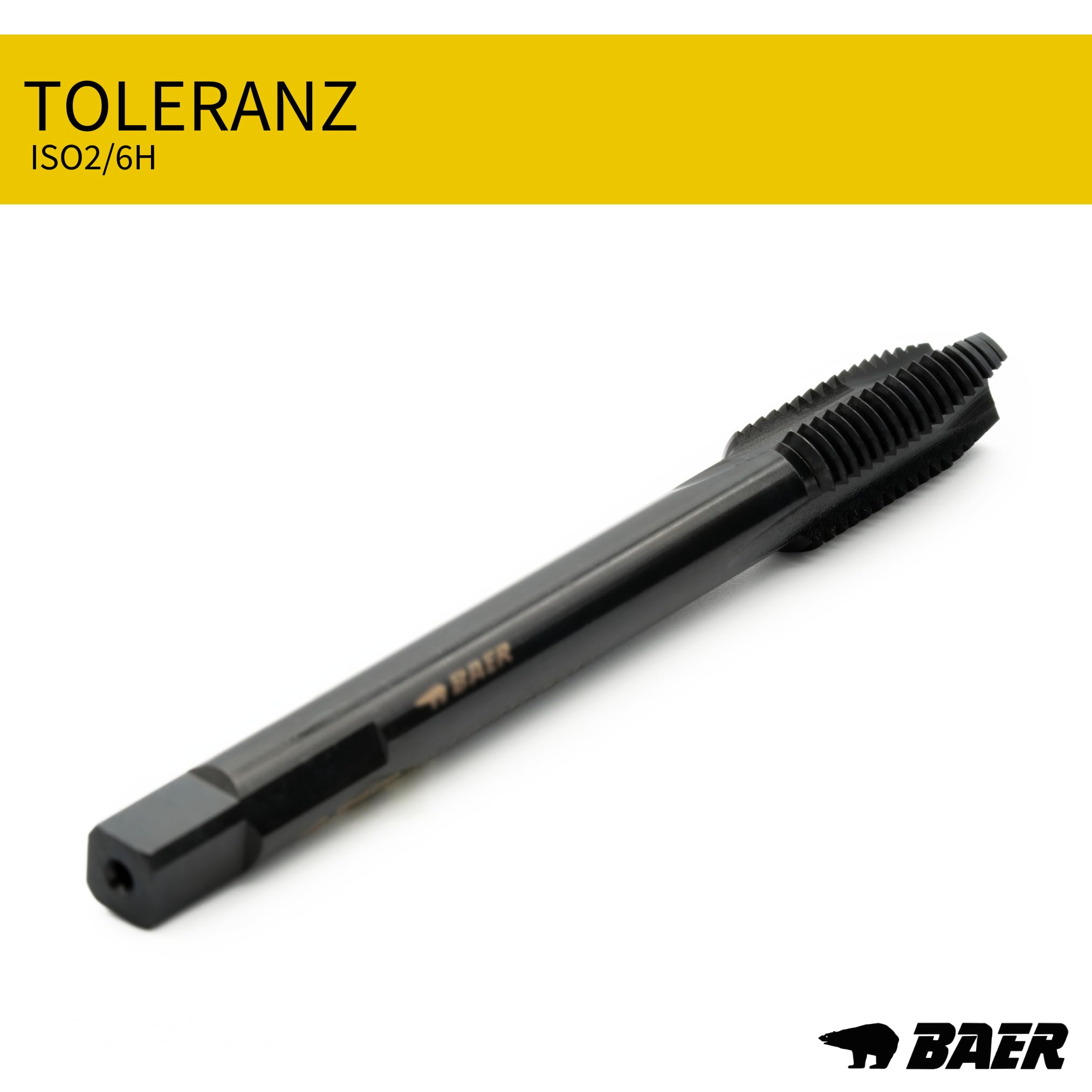 BAER Jeu de tarauds M3 - M12 TriTap HSSE-VAP : jeu de tarauds traversants - Foret à carotter - Jeu de tarauds - Tarauds mécaniques - Filetage - Outils
