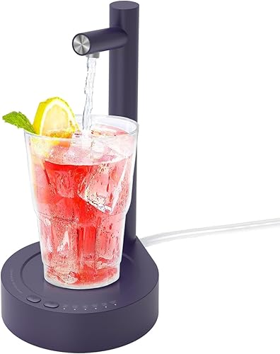 Dispensador de agua de escritorio para botella de 5 galones, bomba de agua eléctrica portátil de escritorio con carga USB-C rápida para el hogar,