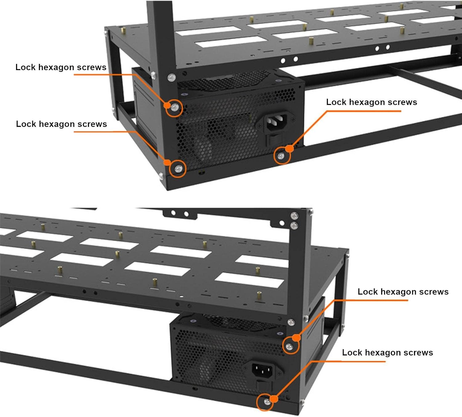 マイナーリグケース、8 GPU オープンマイニングマイニングフレーム | 屋外用スチールマイナーマイナーラックスタンドマザーボードア  Amazon.co.jp: SUOHUI GPUマイニングリグコンプリートマイニングサーバーケース イーサリアム/ETH暗号マイニング用 内蔵8  GPUマイニング ...