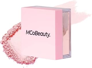 MCoBeauty Loose Powder Cool & Set Rose Pink - Hydrating Water-Based Setting Powder with Hyaluronic Acid, Vegan Cruelty-Free Mattifier