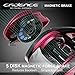 Cadence CB5 Baitcasting Reels Lightweight Graphite Frame Fishing Reels with 8 Corrosion Resistant Bearings Baitcaster Reels Carbon Fiber Drag Baitcast Reels with 6.6:1 Gear Ratio Casting (CB5R-L66)