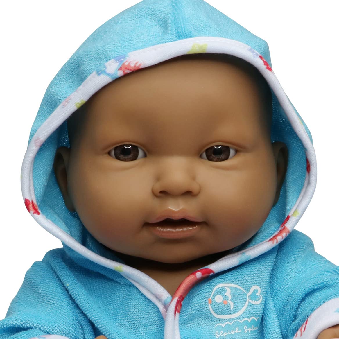 JC Toys Bath Time Gift Set Featuring Adorable Asian Lots to Love Babies 14 All Vinyl Washable Dolls Dressed in Hooded Bathrobe and Diaper, Includes Pacifier and Bath Friend