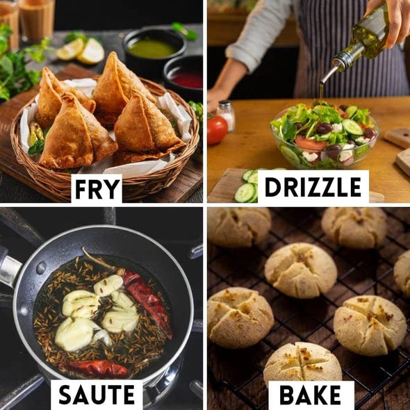 Image of Healthy Roots 1L Cold Pressed Black Sesame Oil (Virgin, Chekku /Ghani) - 1L Wood Pressed Black Sesame Oil for cooking (1000 ml)