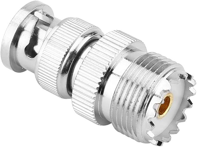 Coaxial Cable Connector BNC Male Plug to UHF SO239 PL-259 Female Jack cable adapter 2pcs Coaxial Adapter BNC Coaxial Connector for radio Scanners