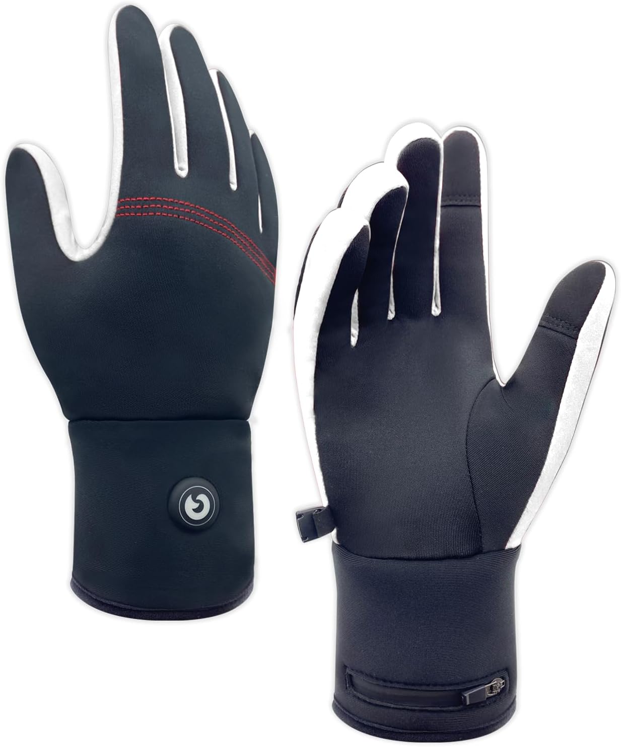 Gants Chauffants écran Tactile Ski Arthrite Raynaud Chauffe-mains électriques 7.4V 2200MAH Rechargeable Hommes Femmes Vent Et Résistant à L'eau Thermique Pour Les Sports De Plein Air D'hiver (XL