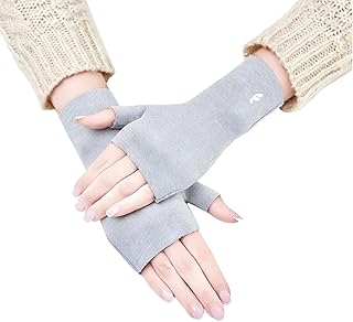 [GRTUFOBA] 手袋 指なし グローブ レディース 防寒手袋【暖かく冬を過ごし・自然発熱生地】 ドラロン綿 肌に優しい ストレッチ性 スマホタッチ 指無し スマホ操作 無地 通勤 通学 ハンドウォーマー 秋 冬 春 実用