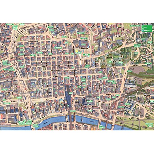 The Happy Puzzle Company - Jigraphy Cityscapes Glasgow 1000 Pieces - Jigsaw Puzzles for Adults 1000