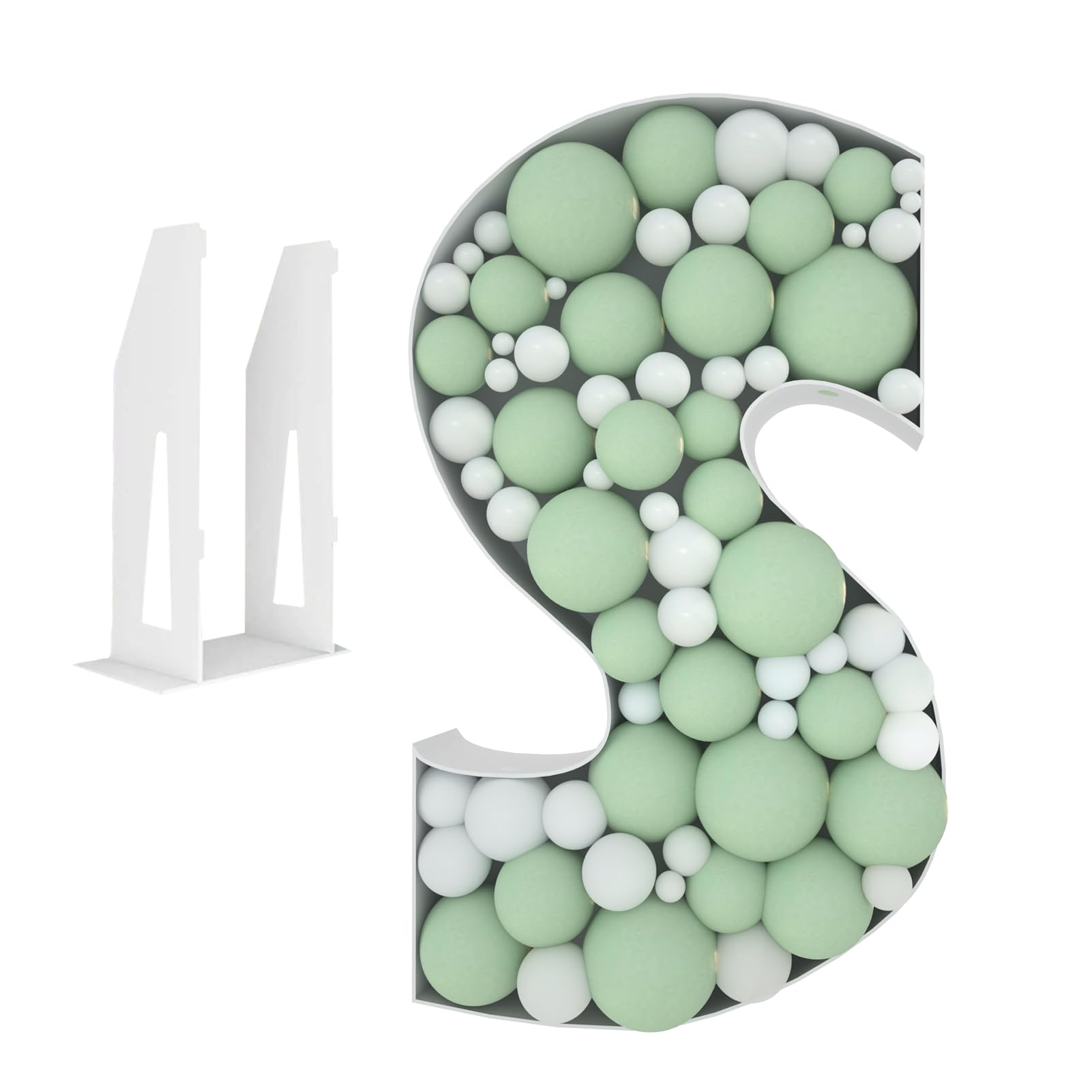 BUDICOOL 3.3ft Tall Marquee Light Up Letters,Marquee Letters,Mosaic Letter Balloon Frame,DIY