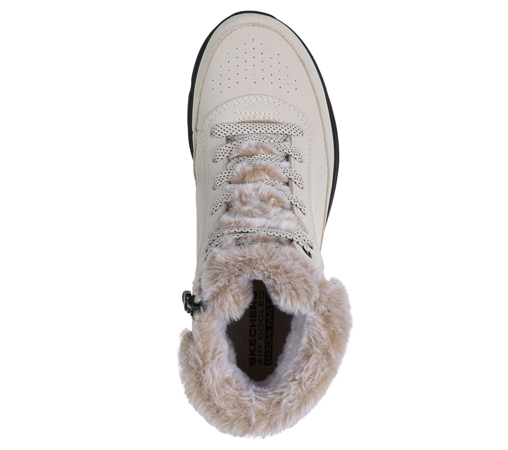Skechers Damskie botki Glacial Ultra Mountain Muse, Naturalny czarny syntetyczny, 36 EU