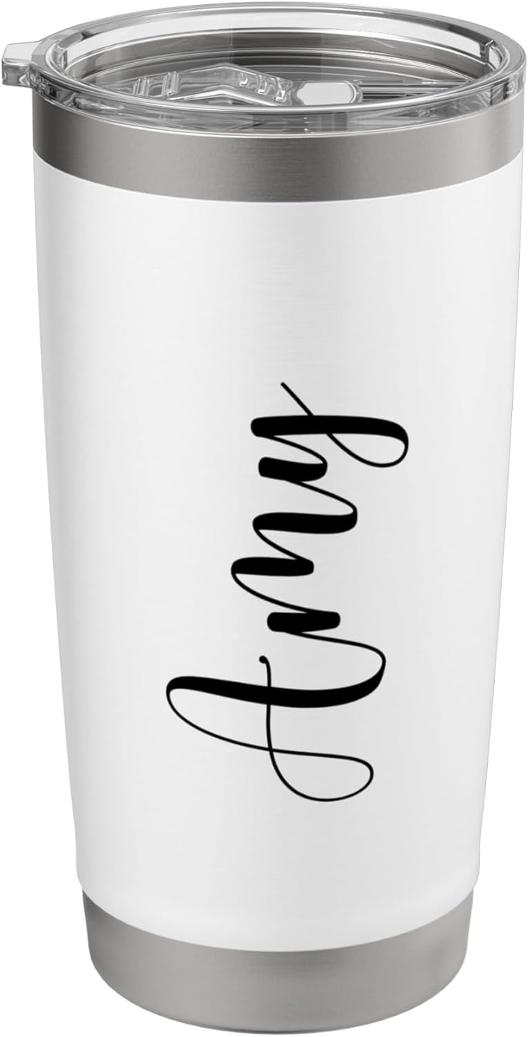 Amy Personalized Name Custom Travel Mug Stainless Steel Insulated Tumbler