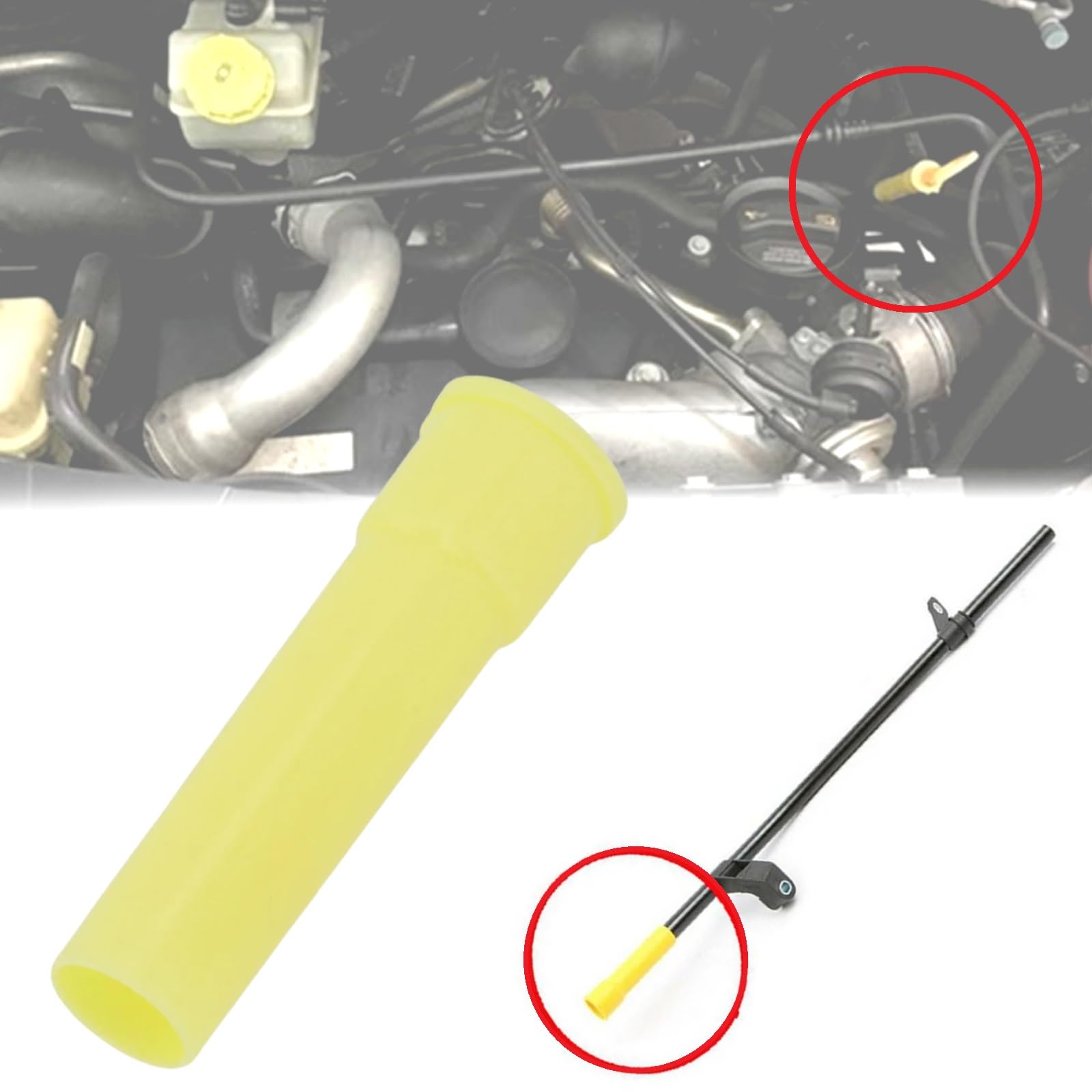 Cannula Per Astina Olio VW Touareg E Transporter T5 - Ricambio 070115629K | Imbuto Guida Per Livello Olio