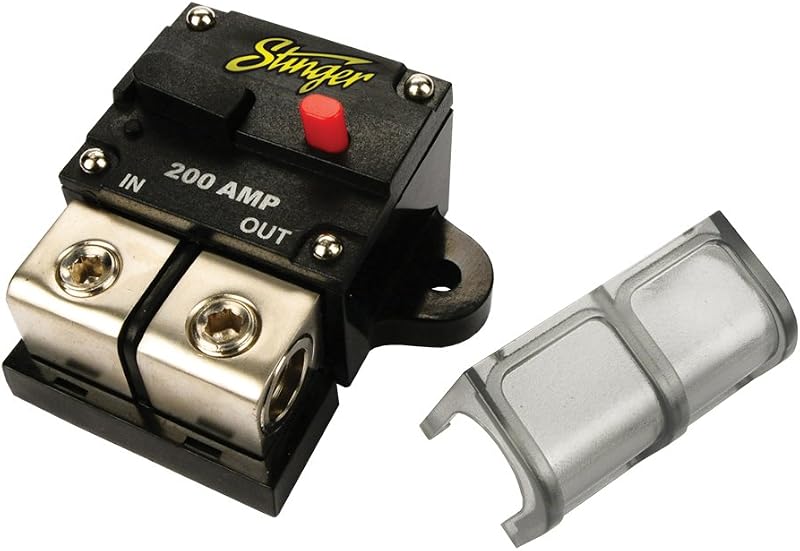 Stinger SGP90200 200 AMP Circuit Breaker | Inline power wire protection, no blown fuses to replace, ideal for high current stereo installs