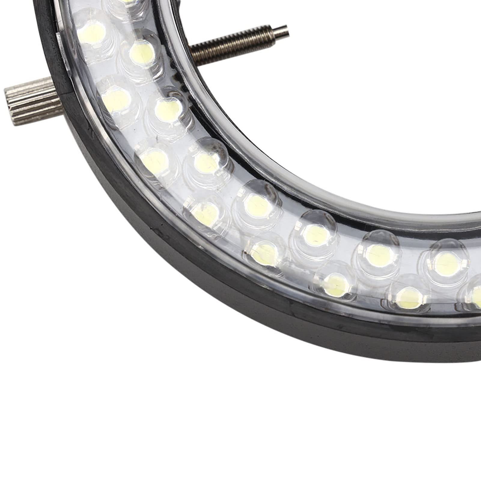 Lampada per Microscopio Stereo a Luce Anulare Illuminatore a Sorgente di Lampada per Microscopio a LED per la Riparazione di Gioielli, per Microscopio Stereo da Laboratorio(Spina UE 220V)