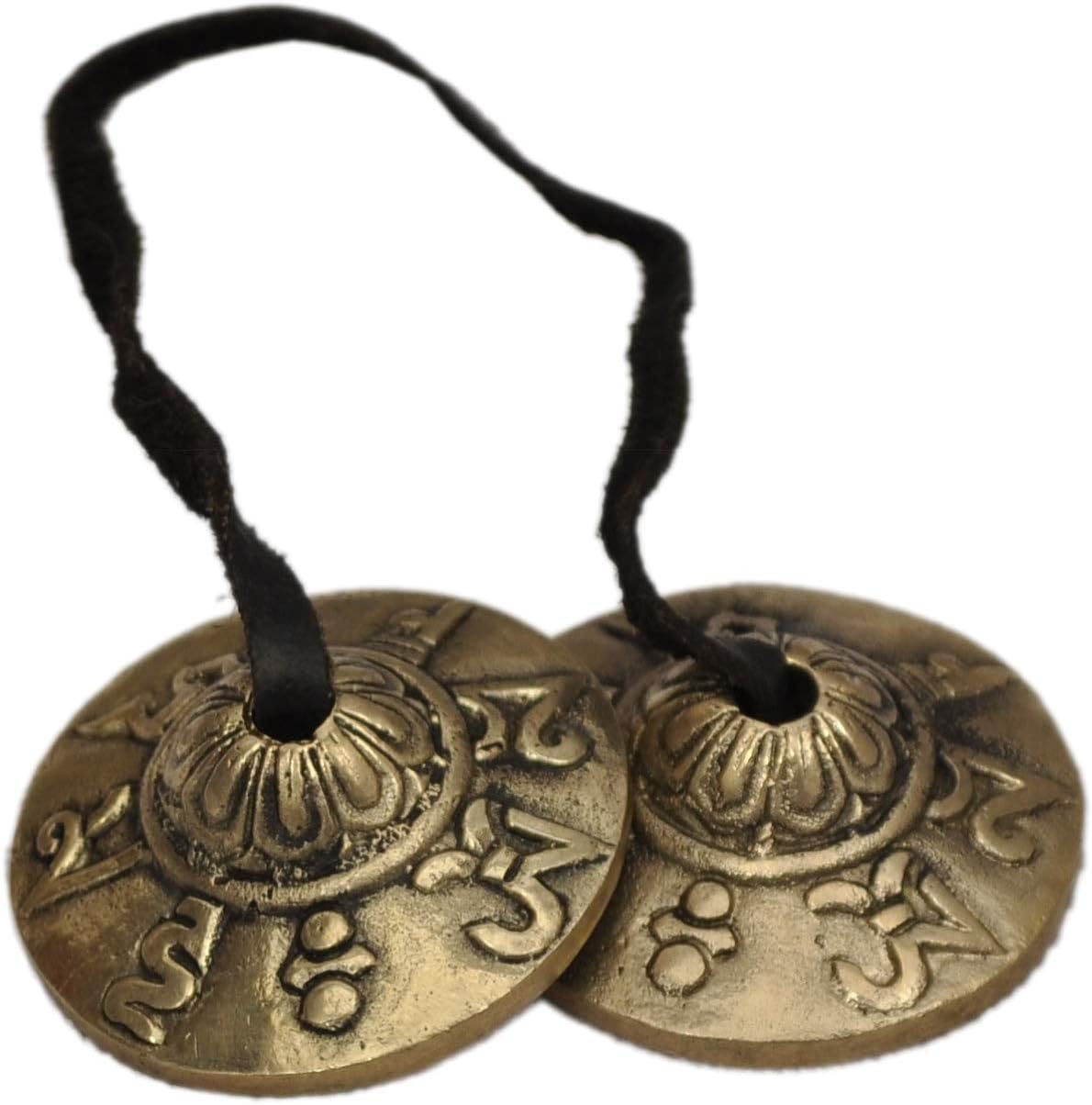 Indus Lifespace Tibetan Tingsha Cymbals Bell (Small) Om Mani Padme Hum