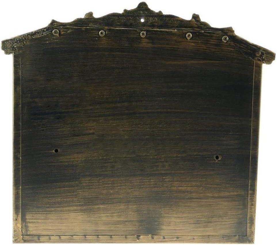 HBJWOV Designer Locking Medium Capacity Galvanized Steel Venetian Bronze, Wall-Mount Mailbox,