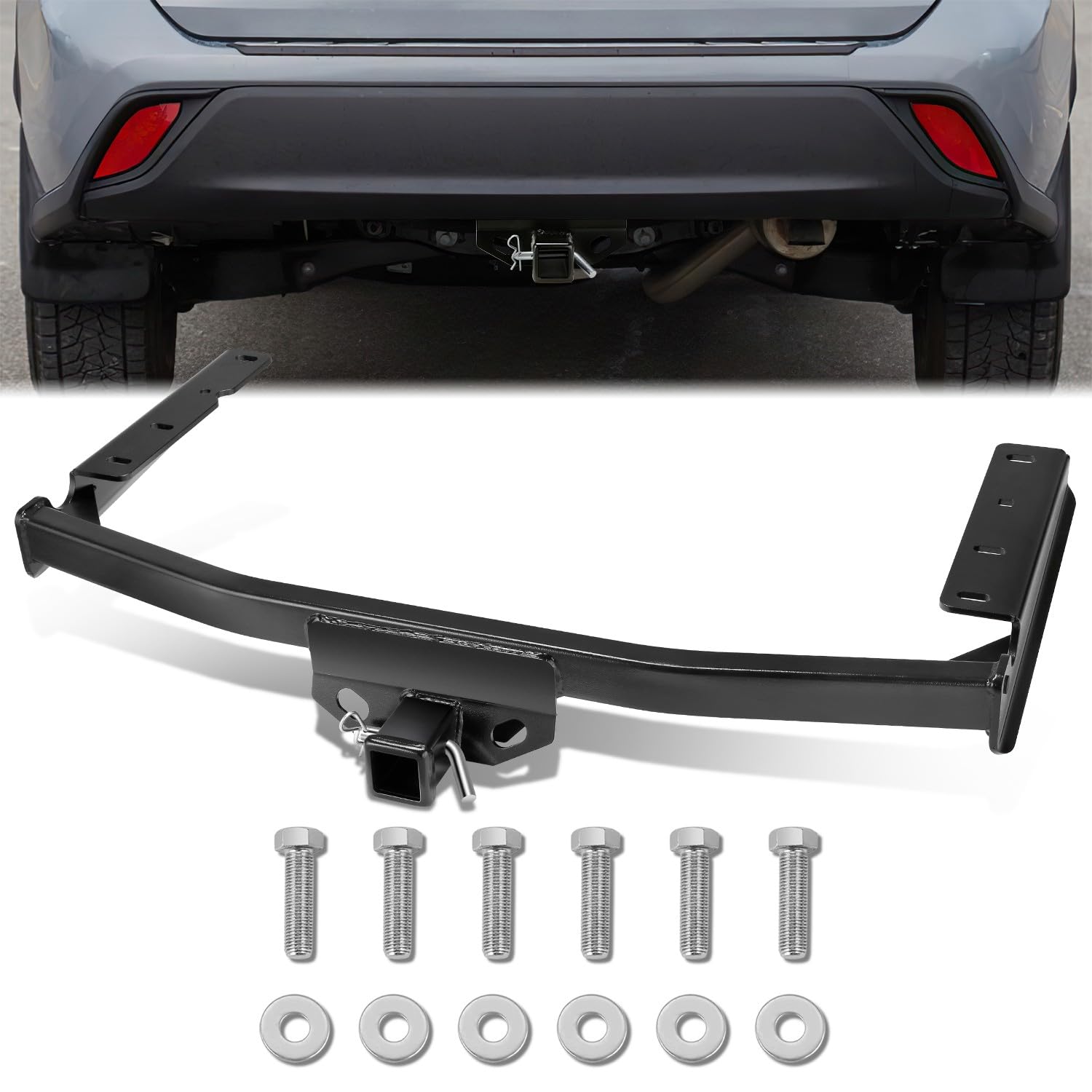 Class 3 Trailer Hitch 2 Inch Receiver Compatible with 2020-2024 Toyota Highlander 5000 LBS Toring Capacity Powdercoated Carbon Steel 2020 2021 2022