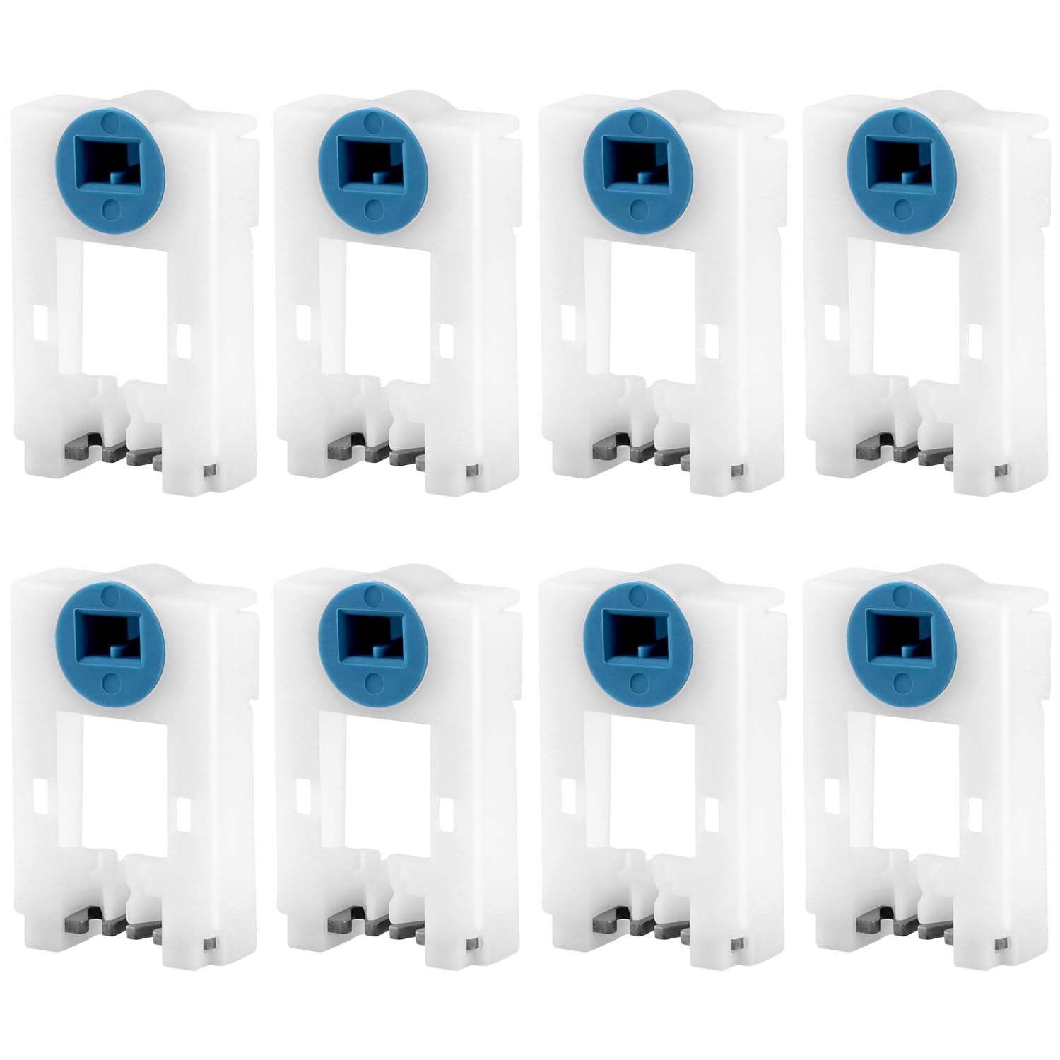 QWORK Tilt Window Spiral Balance Pivot Lock Shoe, 8 Pack Glass Filled PA Material, Tilt Window Accessories - 2x1.23x0.54in