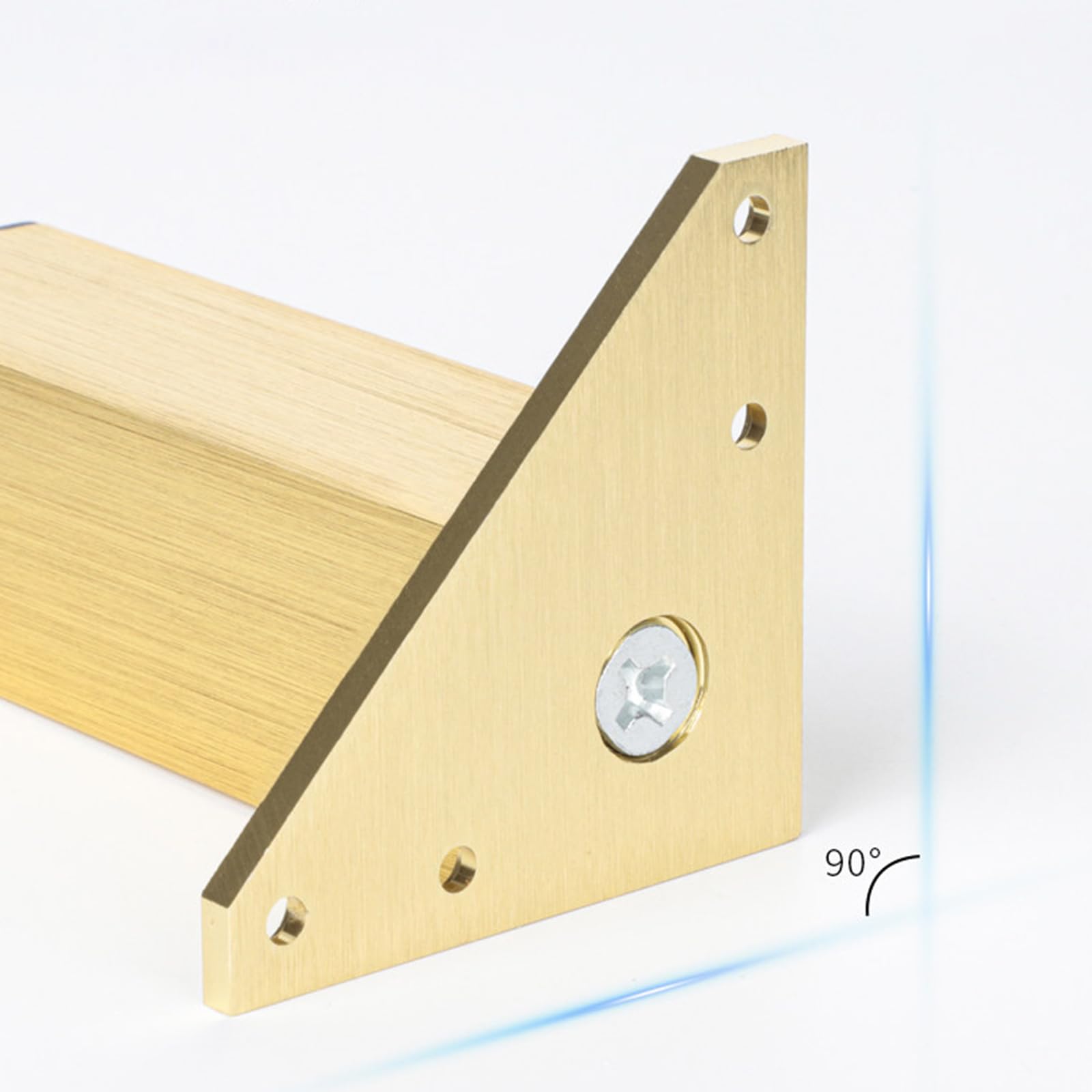 Patas de Muebles Dorada, 4 Piezas Patas para Mesas Regulables Pies Sofá Dorado para Armario Aleación de Aluminio | Anodizada Pata Cama Altura Opcional: 6-40cm Pies Gabinete 40cm/15.8"