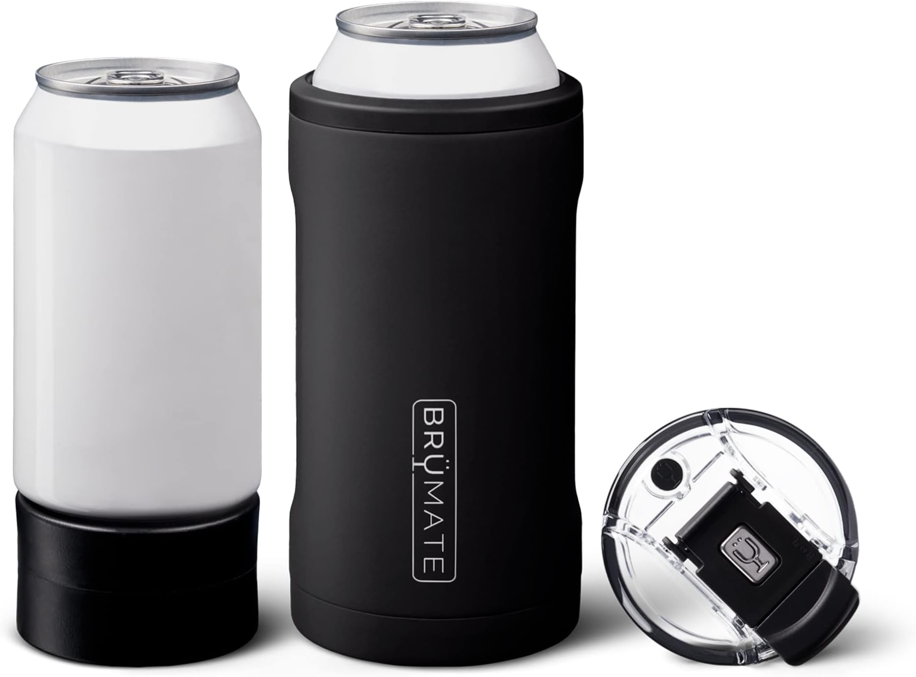 Hopsulator Trio 3-in-1 Insulated Can Cooler for 12oz / 16oz Cans + 100% Leak Proof Tumbler with Lid | Insulated for Beer, Soda, and Energy Drinks
