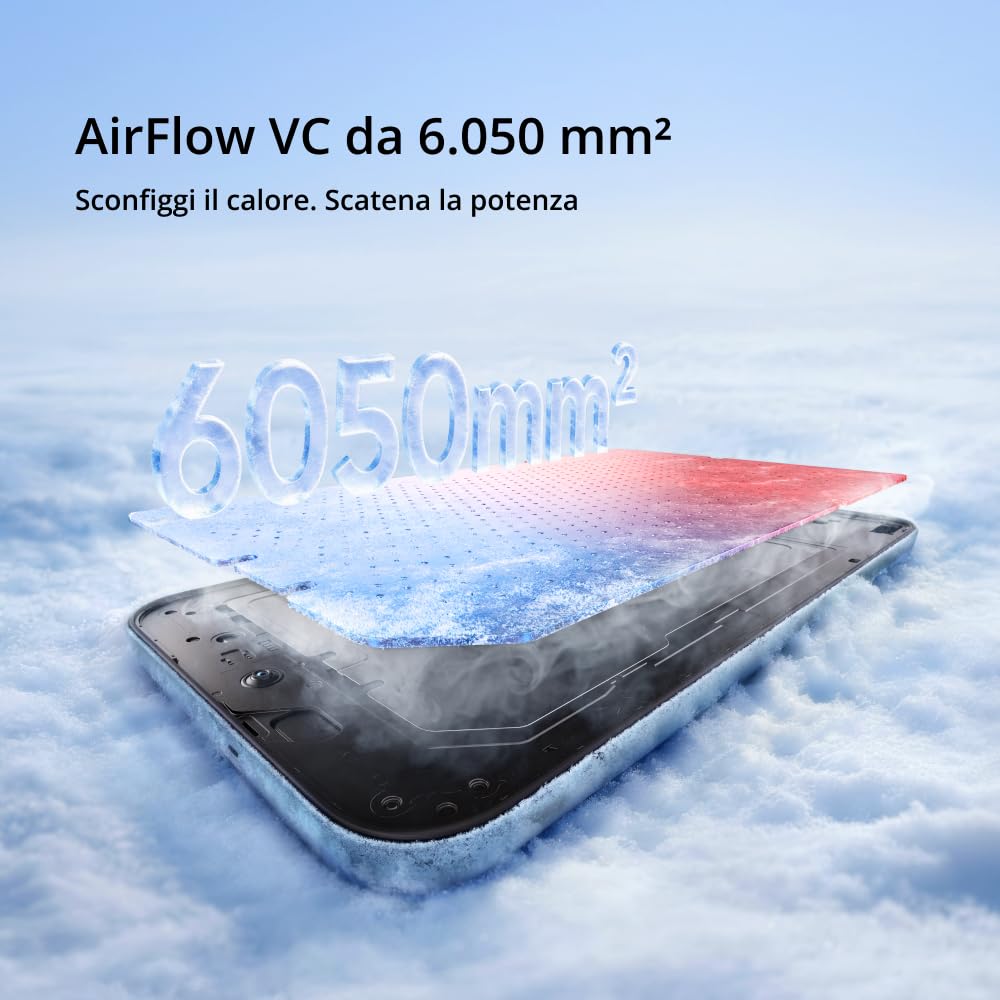 realme 16 5G Smartphone 6550mAh Batteria, 6GB RAM 256GB ROM, Display AMOLED 120Hz, Ricarica 60W, IP69 Impermeabile, Nero Air